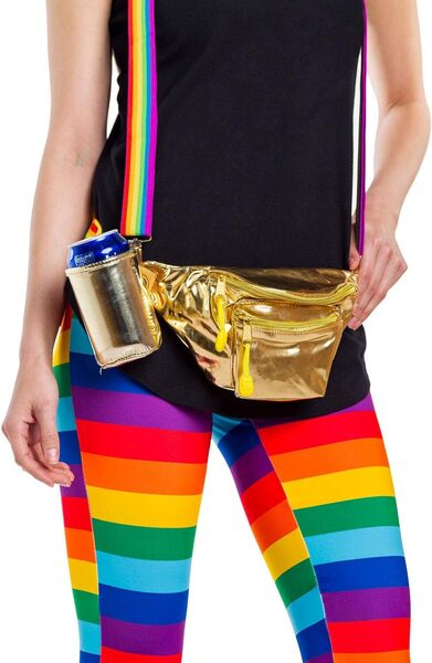 Rainbow Suspenders with Drink Holder